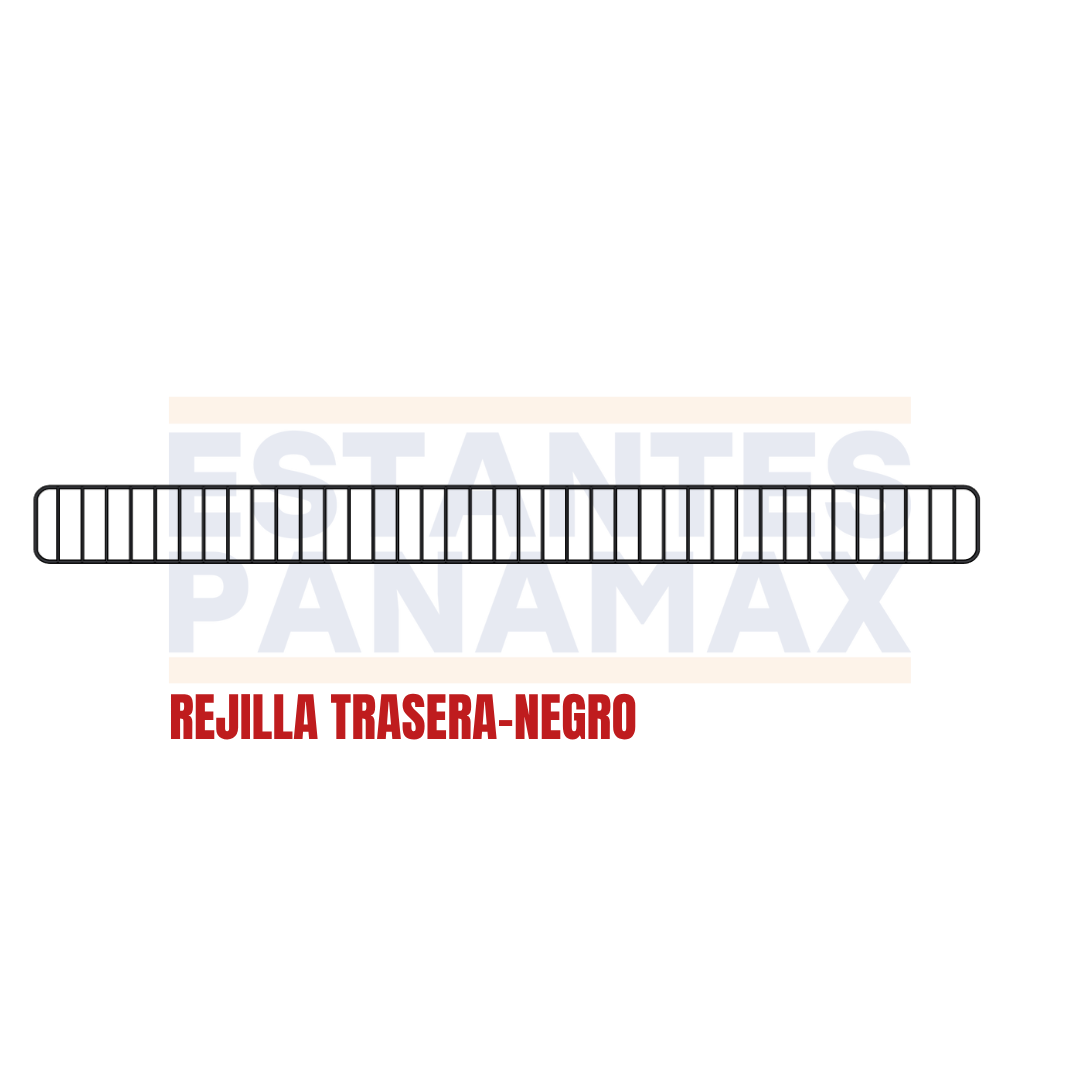 Rejilla de Hierro Trasera Negro 9.5x117cm RT117-NE