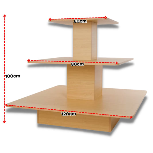 Mueble de MDF para Isla de 3 Niveles de Material Grueso KD-005