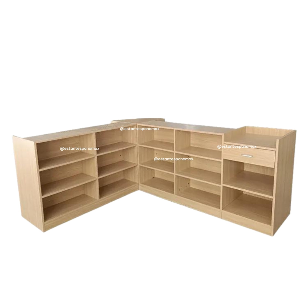 Set de 4 Piezas de Mueble MDF Disponible en 4 Colores MDF-4