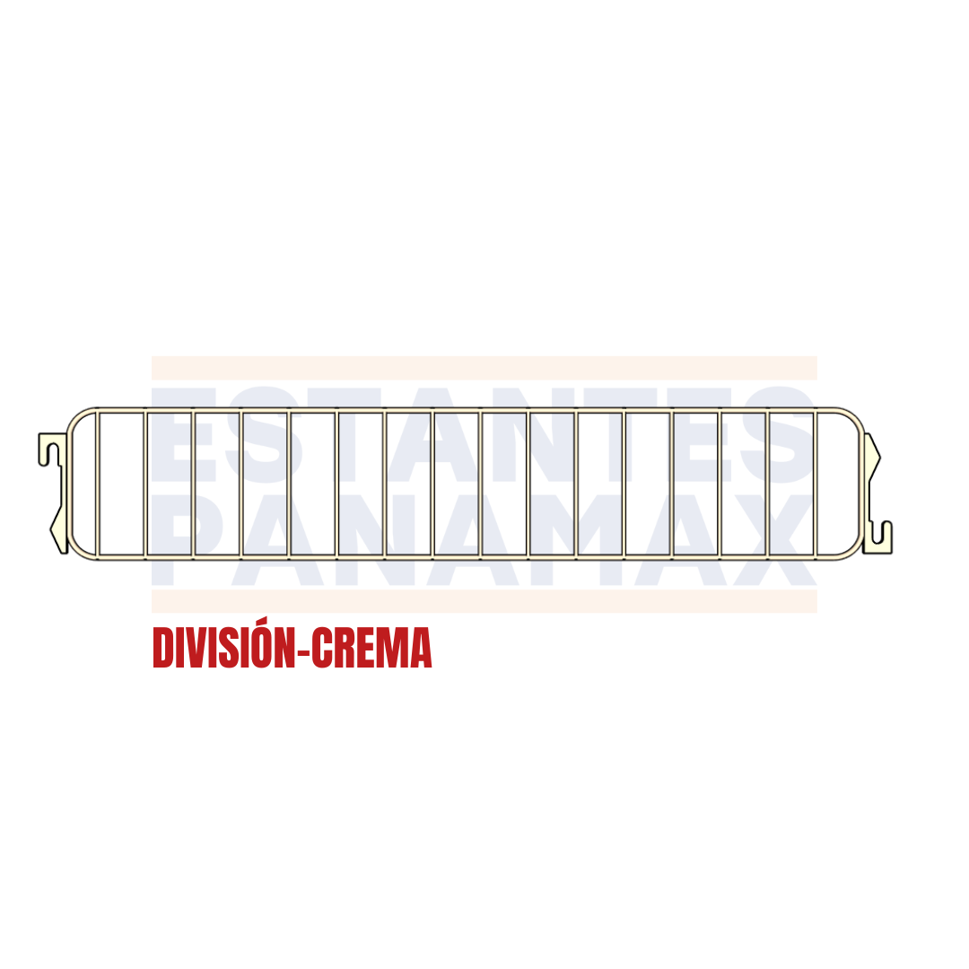 División de Hierro Crema 9.5x50cm DIV50-CR