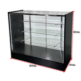 Vitrina de MDF Negro 3 Niveles de Vidrio Templado 110x100x50cm BNM5-5