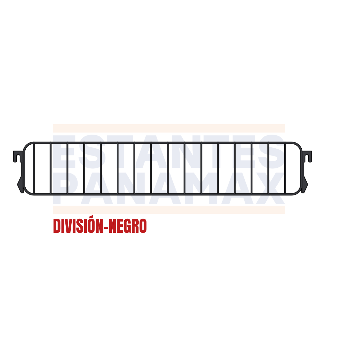 División de Hierro Negro 9.5x50cm DIV50-NE