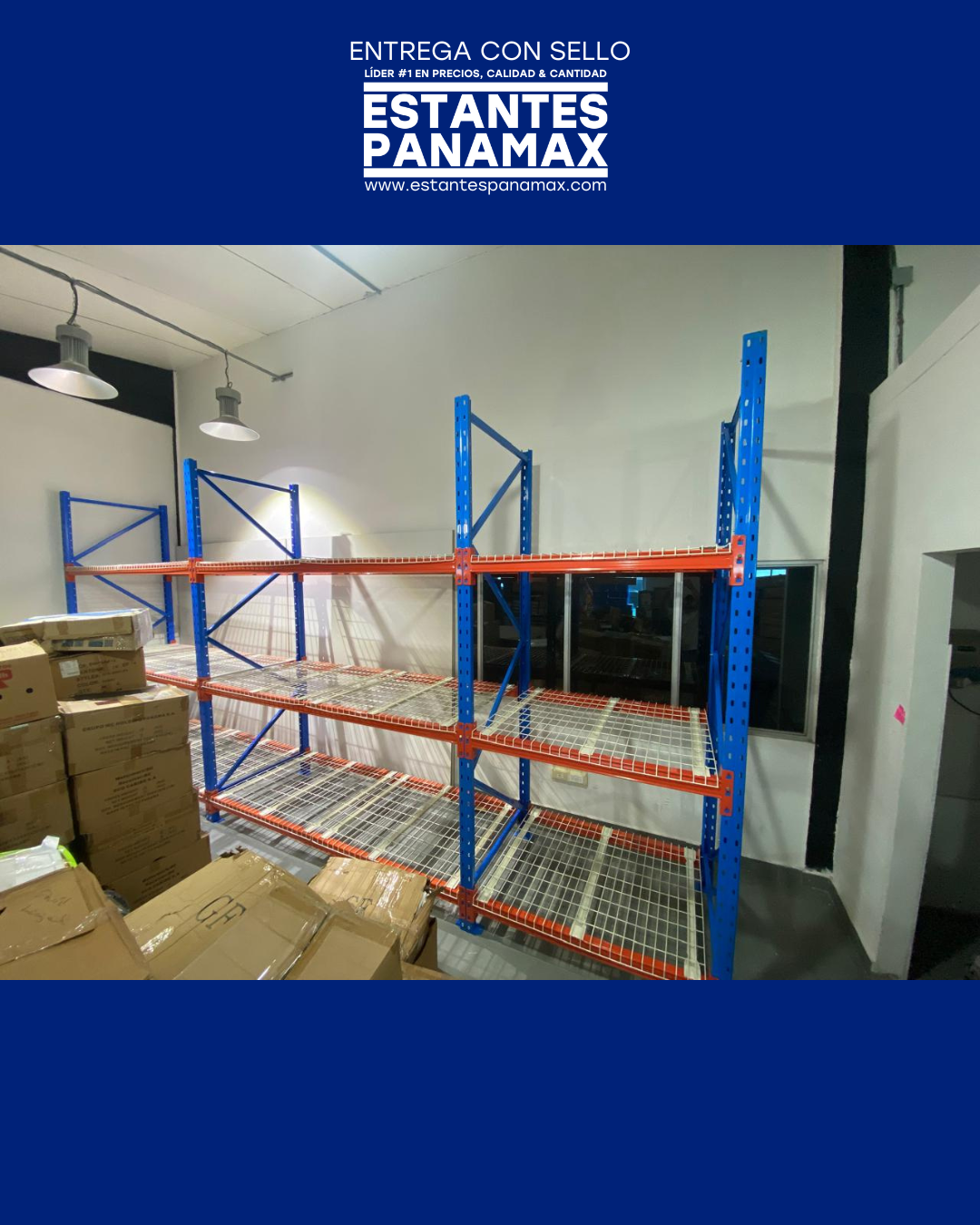 Rack de Bodega de Carga Pesada 1000kg/Nivel con Mallas 240x100cm PMX-1094 1 Tonelada. ***SE VENDE POR PIEZAS***