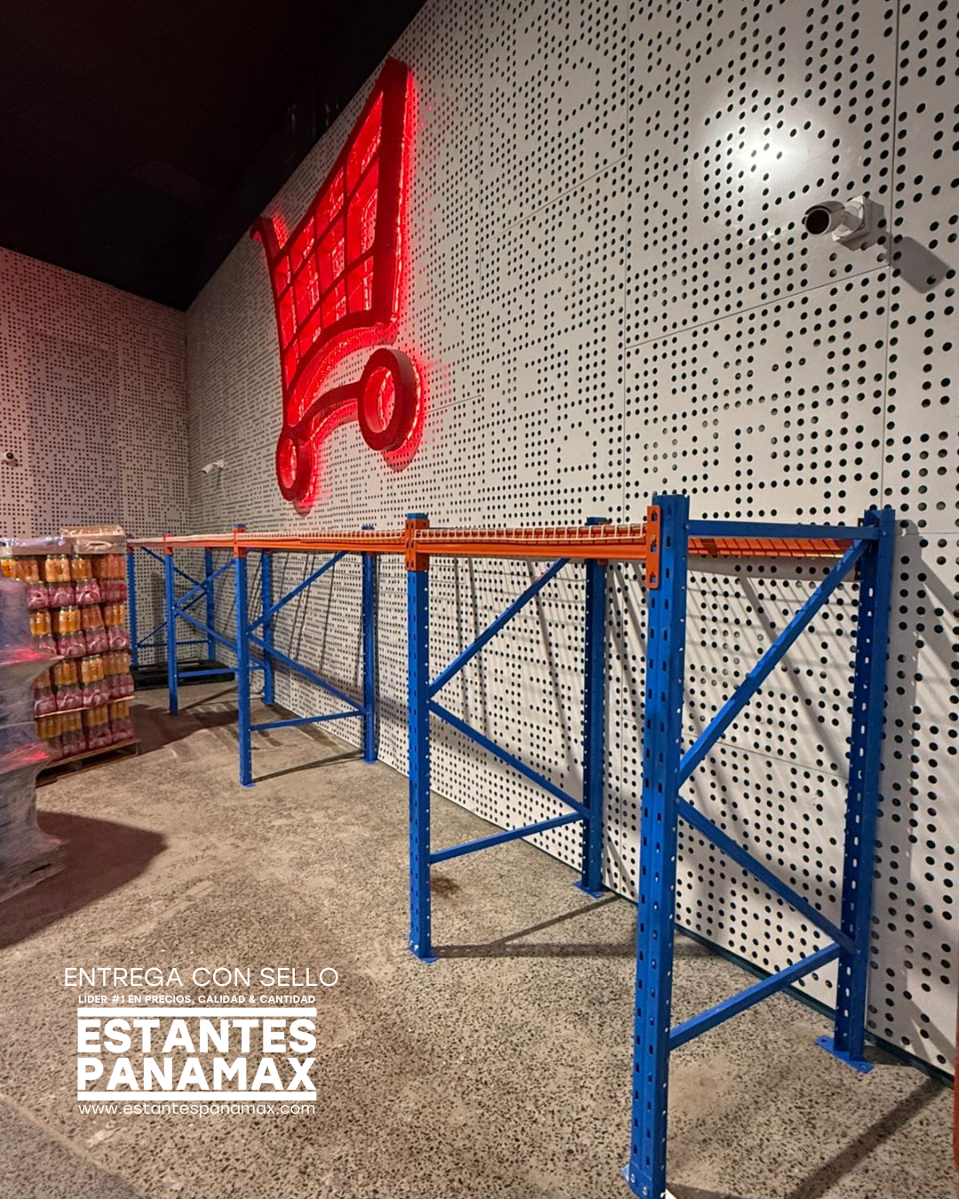 Rack de Bodega de Carga Pesada 1000kg/Nivel con Mallas 240x100cm PMX-1094 1 Tonelada. ***SE VENDE POR PIEZAS***