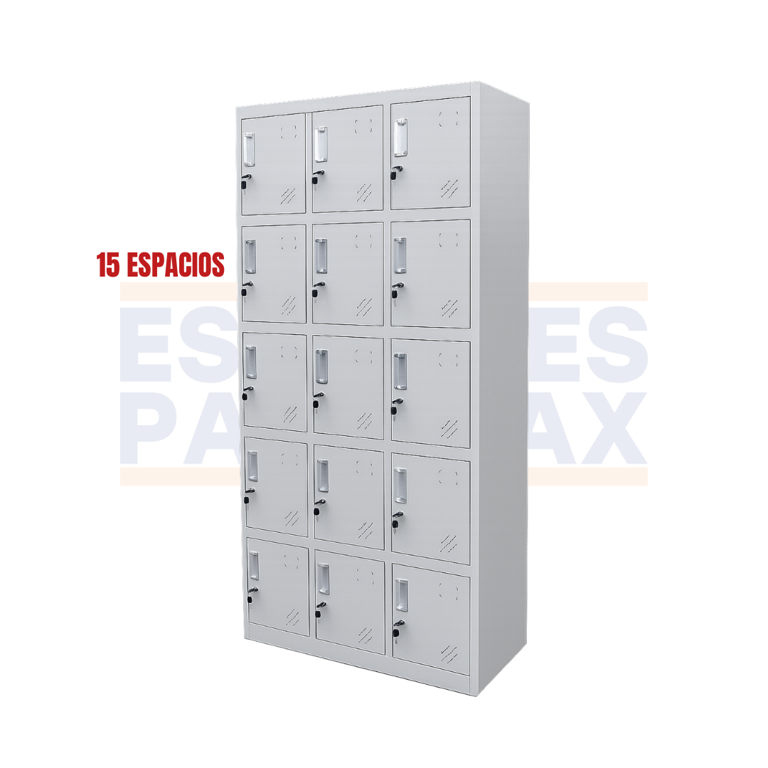 Locker Casillero Metálico de 15 Casillas con Cerradura con Llave 180x90x35cm KY-G034