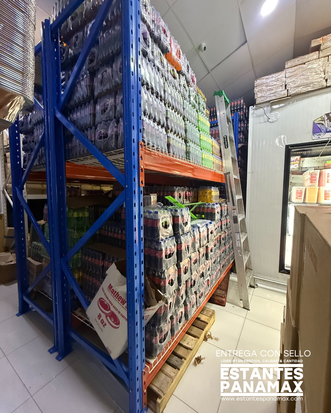 Rack de Bodega de Carga Pesada 3000kg/Nivel con Mallas PMX-1143 ***SE VENDE POR PIEZAS***