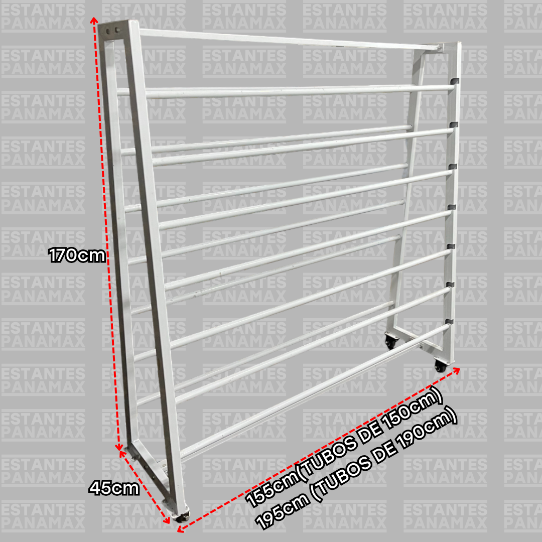 Estante para Rollos de 14 Niveles de 150cm (R-150) & 190cm (R-190)