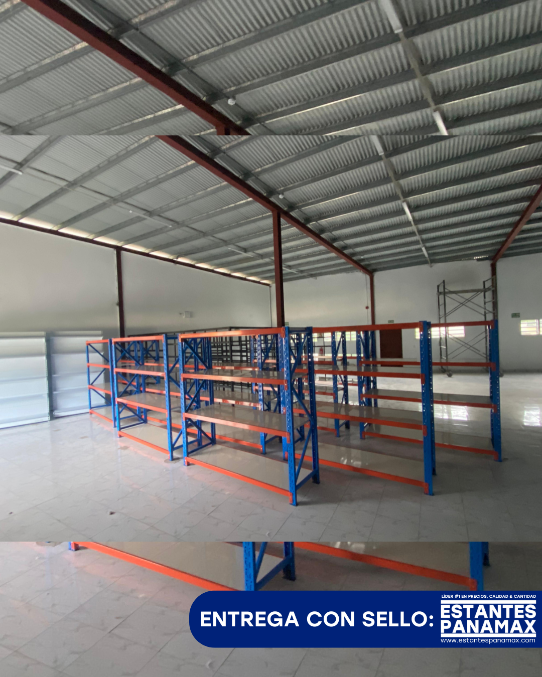 Rack para Bodega de Carga Mediana de 4 Niveles 350kg/Nivel 200x200x60cm PMX-1081