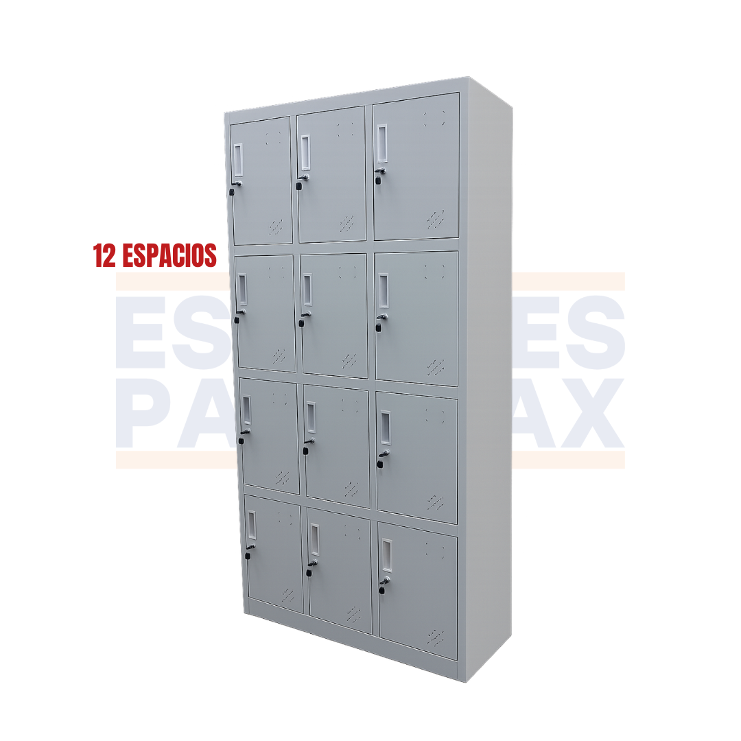 Locker Casillero Metálico de 12 Casillas con Cerradura con Llave 180x90x35cm KY-G033