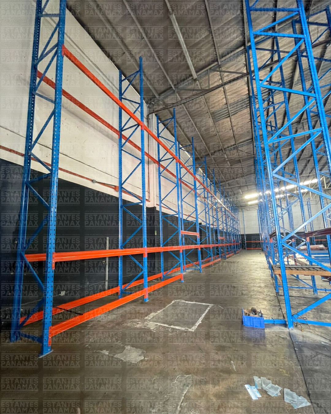 Rack de Bodega de Carga Pesada 3000kg/Nivel con Mallas PMX-1143 ***SE VENDE POR PIEZAS***