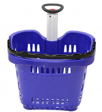 Canasta de Plástico 2 Ruedas 50 Litros Azul XJL-9