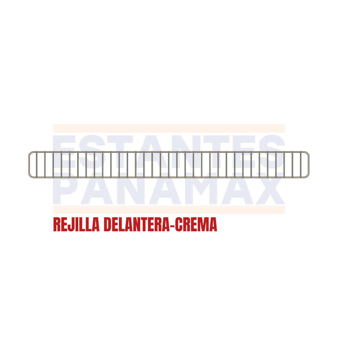 Rejilla de Hierro Delantera Crema 9.5x102cm RD102-CR
