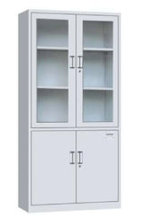 Archivador Metálico de 4 Puertas 2 Niveles Gris 180x85x39cm KY-G002