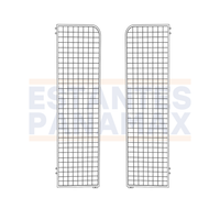 Set 2 Mallas Laterales de Hierro Blanco 162x43cm para Góndolas PMX-1422