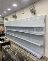 Góndola Pared Perforado Blanco 5 Niveles 230x120x35cm 125kg/nivel PMX-1191