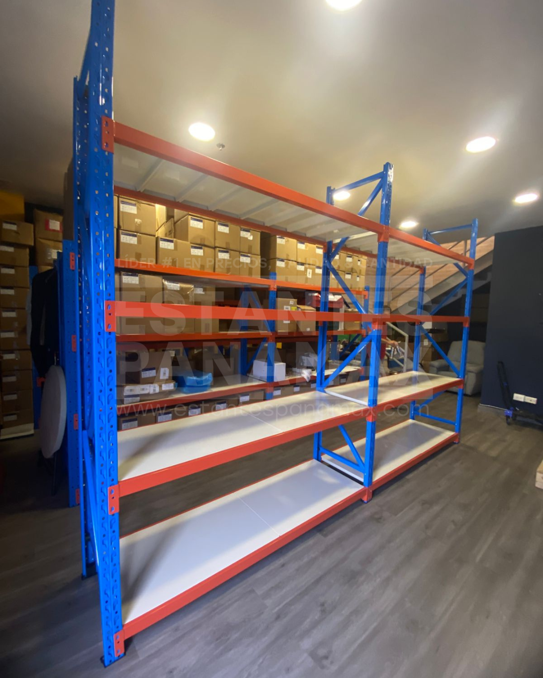 Rack para Bodega de Carga Mediana de 4 Niveles 350kg/Nivel 200x200x60cm PMX-1081