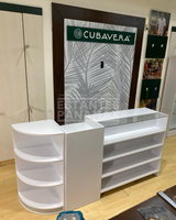 Mueble Frontal de MDF Blanco con 4 Niveles de Impulso 110x170x50cm KW-013