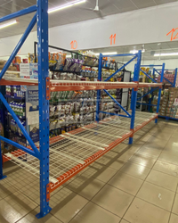Rack de Bodega de Carga Pesada 1000kg/Nivel con Mallas 240x100cm PMX-1094 1 Tonelada. ***SE VENDE POR PIEZAS***