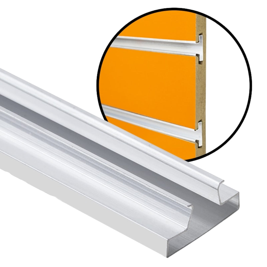 Refuerzos de Aluminio para Lámina de MDF Ranurado 244cm de Largo PMX-1092