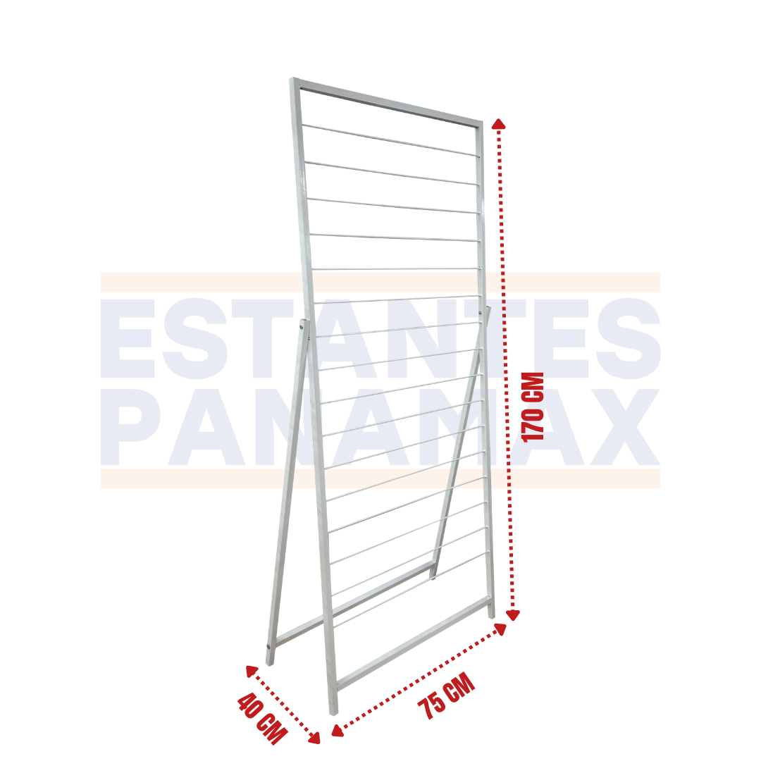 Exhibidor para Papel de Regalo 16 Niveles Metal Blanco 170x75x40cm PMX-1364