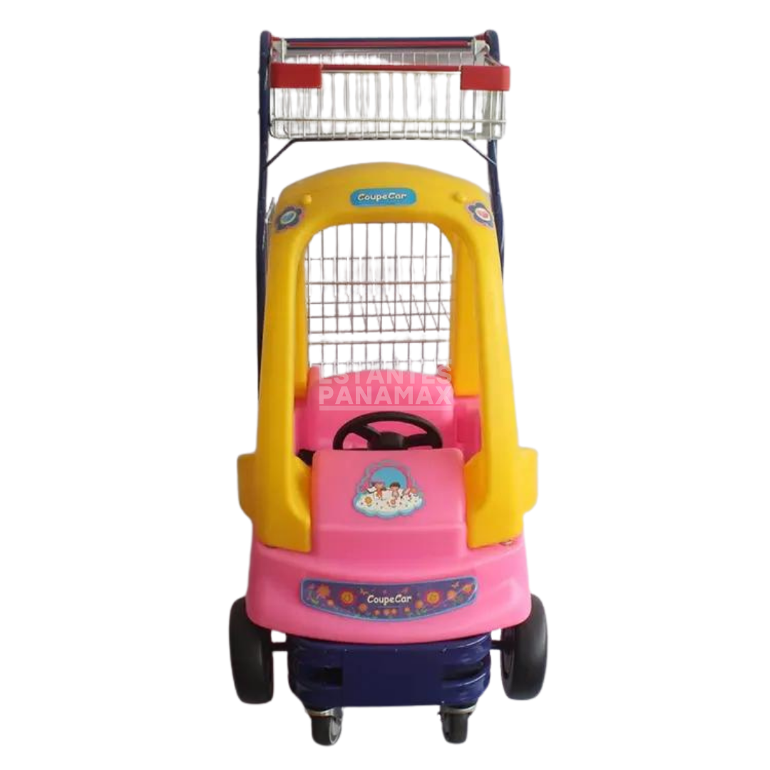 Carretilla de Supermercado con Carrito para Niños Verde & Rosado 3 Niveles 50 Litros PMX-1220, PMX-1221