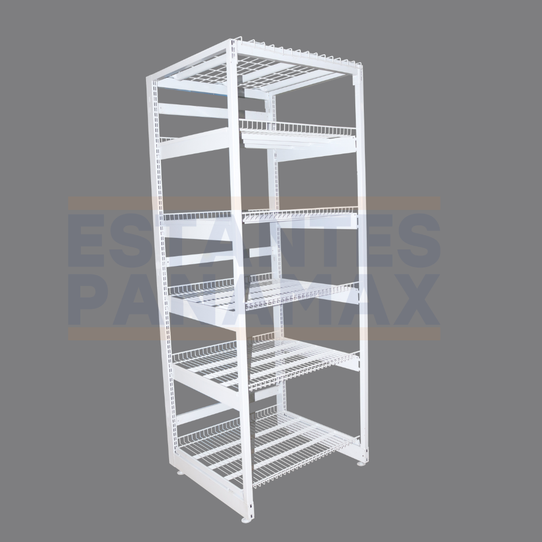 Estante para Cuarto Frío de 6 Niveles Blanco 150kg/Nivel PMX-1199