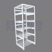 Estante para Cuarto Frío de 6 Niveles Blanco 150kg/Nivel PMX-1199