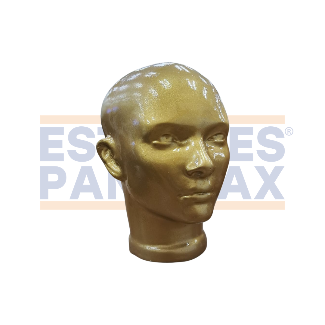 Maniquí de Cabeza Mujer Sencillo Color Dorado PMX-1388