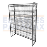 **CALIBRE GRUESO** Rack para Snacks de 7 Niveles Negro 160x120x35cm 75kg/Nivel PMX-1251