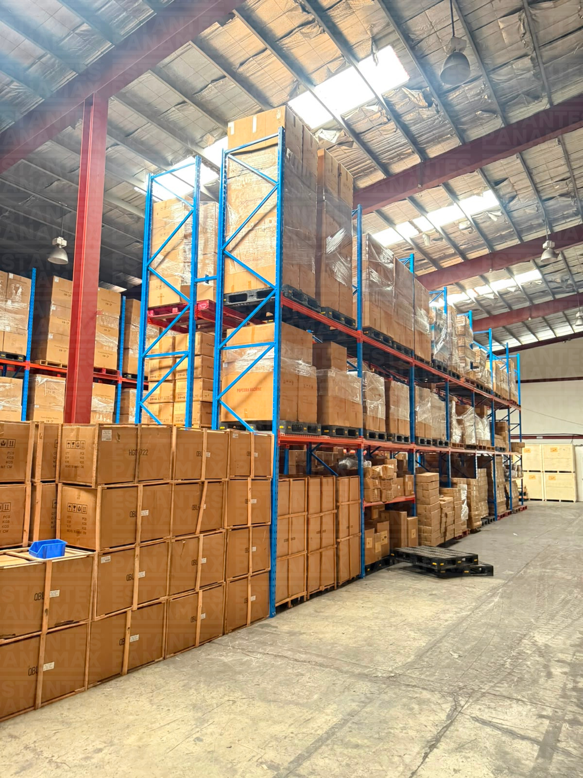 Rack de Bodega de Carga Pesada 1000kg/Nivel con Mallas 240x100cm PMX-1094 1 Tonelada. ***SE VENDE POR PIEZAS***