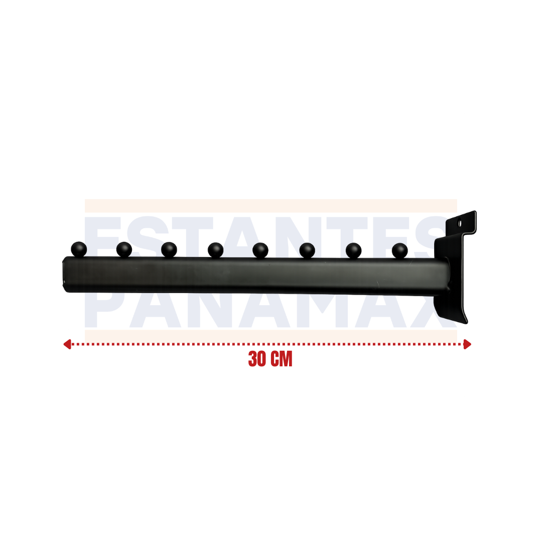 Gancho para Sistema de de Ranurado Tabla Negro 8 Bolitas 30cm PMX-1413