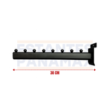 Gancho para Sistema de de Ranurado Tabla Negro 8 Bolitas 30cm PMX-1413