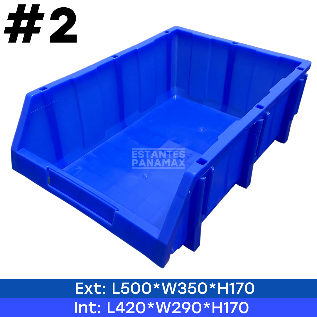 Organizador Plástico Azul #2 500*350*170mm