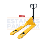 (CALIBRE ECONOMICO) Transpaleta Manual Jack Pallet Hand Pallet 2500kg Modelo Europeo Amarillo 115X55cm PMX-1408