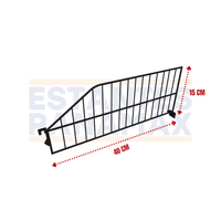 División para Góndolas Negro 40x15cm DN-40