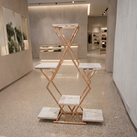 Exhibidor de Carteras Bolsas en Rose Gold 150x90x30cm XBH-CR22