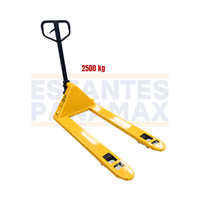(CALIBRE GRUESO) Transpaleta Manual Jack Pallet Hand Pallet 2500kg Modelo Americano Amarillo 122X68.5cm PMX-1407