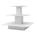 Mueble para Isla 3 Niveles Blanco MDF Grueso 75kg/Nivel 100x120cm KD-005