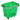 Canasta de Plástico 4 Ruedas 50 Litros Verde XJL-3
