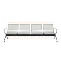 Silla de Espera Metálica de 4 Asientos 76x226x63cm KY-P004