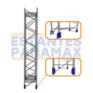 Protector de Rack de Carga Pesado Tipo Bota Azul PMX-1397