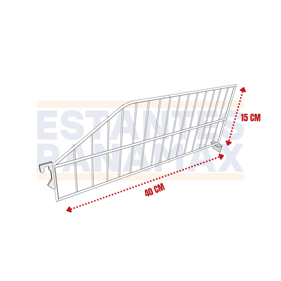 Division para Góndolas Blanca 40x15cm DB-40