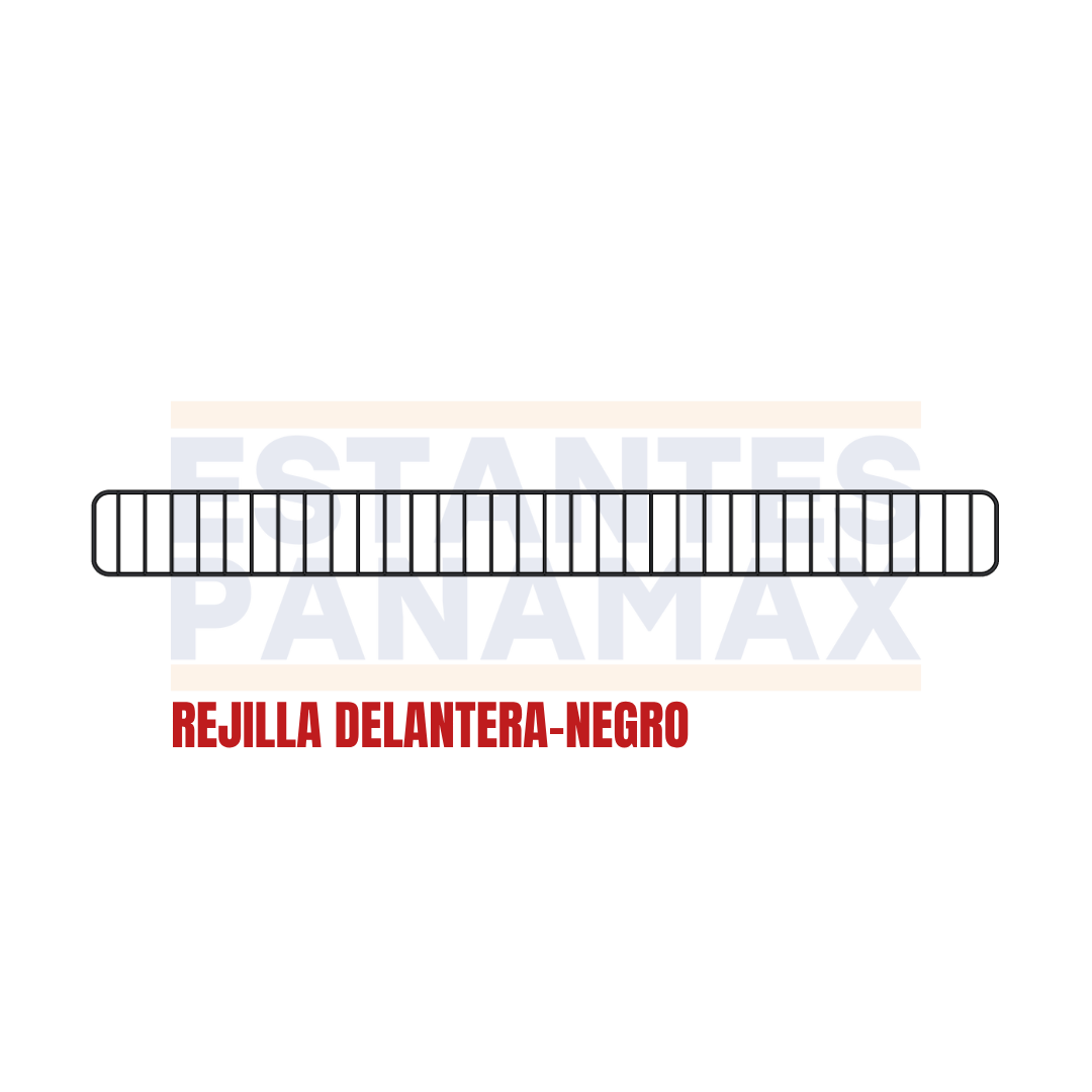 Rejilla de Hierro Delantera Negro 9.5x102cm RD102-NE