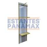 Mueble Exhibidor para Ropa Dorado 240x60x30cm XBH-CR24 Perchero.
