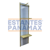 Mueble Exhibidor para Ropa Dorado 240x60x30cm XBH-CR24 Perchero.