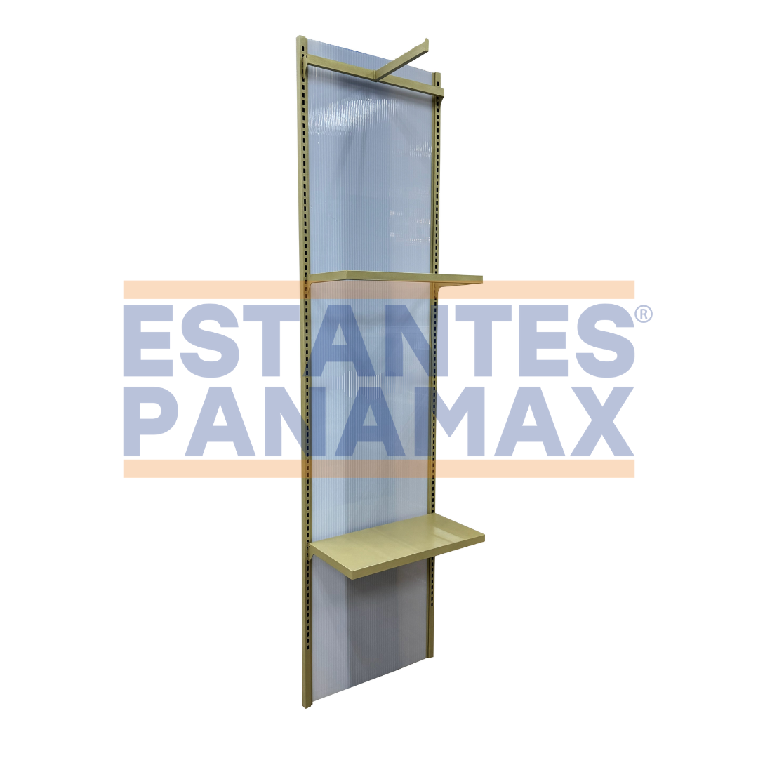 Mueble Exhibidor para Ropa Dorado 240x60x30cm XBH-CR24 Perchero.