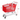 Carretilla de Supermercado Plástico Rojo 180L PMX-1258