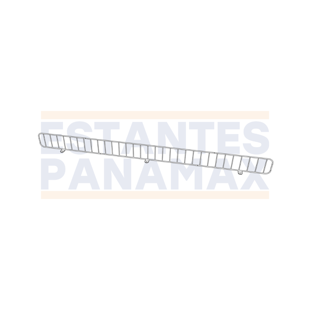 Rejilla Frontal para Góndolas Blanco 95x7cm REJB-95
