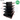 **MODELO ECONÓMICO** Góndola Doble Perforado Negro 5 Niveles 150x120x100cm 75kg/nivel PMX-1259