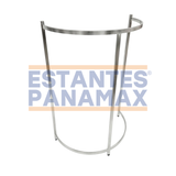 Perchero Exhibidor de Ropa en Acero Inoxidable 135x90cm XBH-CR25
